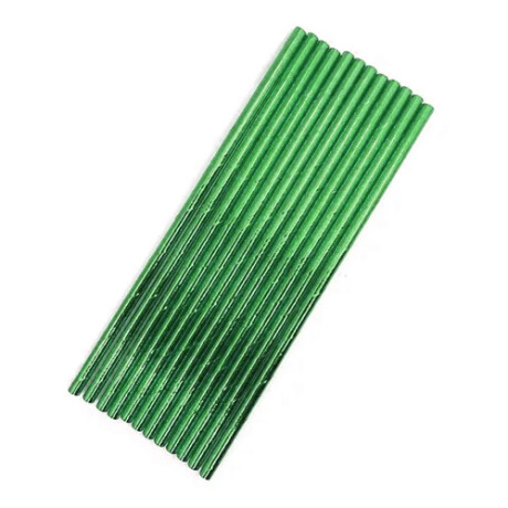 Sorbito Zig-Zag x 25 Verde Metalico