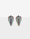 Aros Colgantes Largos Color Aros Largos Strass Multicolor - Combinacion Multicolor