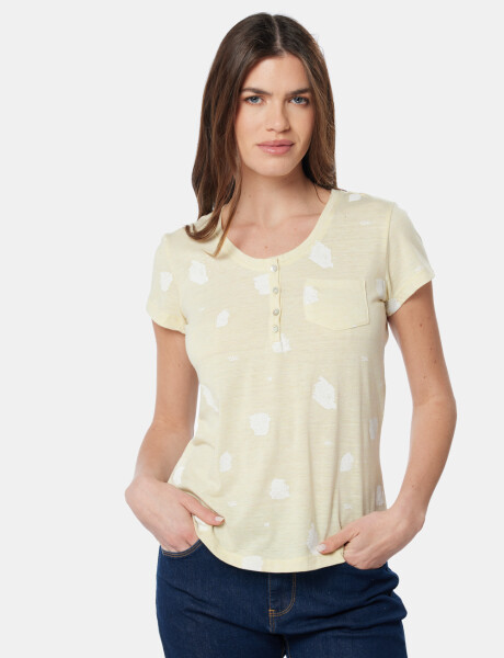 REMERA ESTAMPADA Amarillo