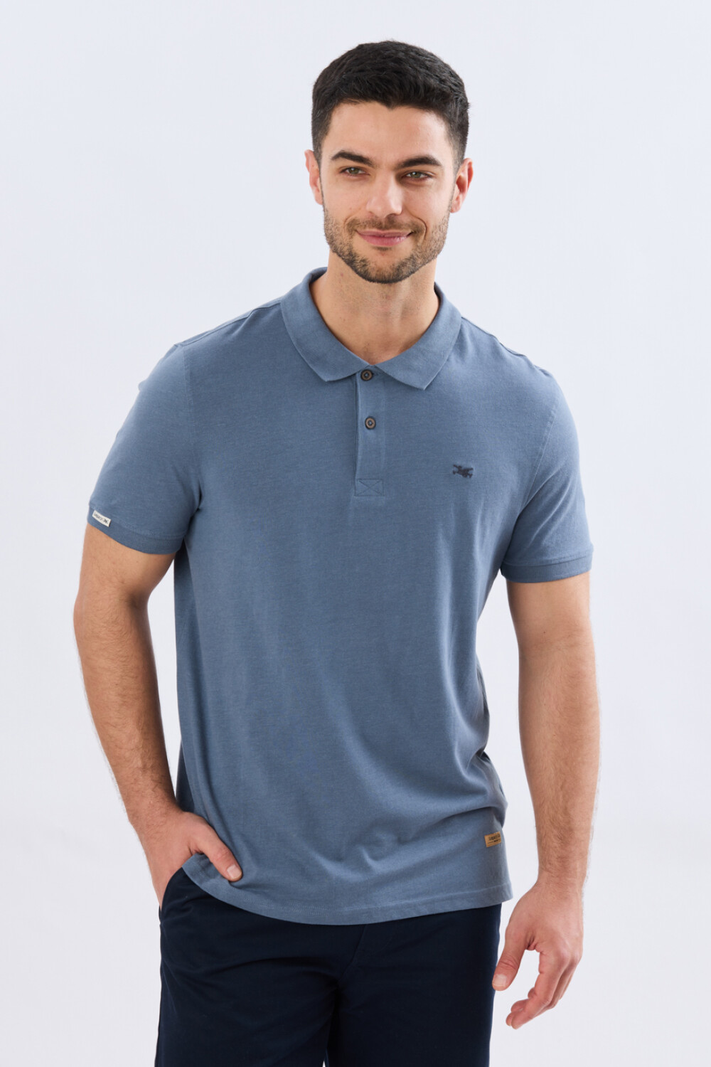 REMERA POLO LISA JERSEY Piedra