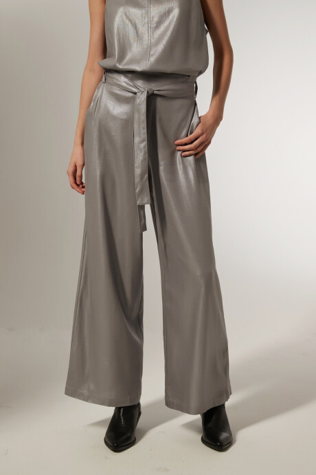Pantalon Conigli Plateado