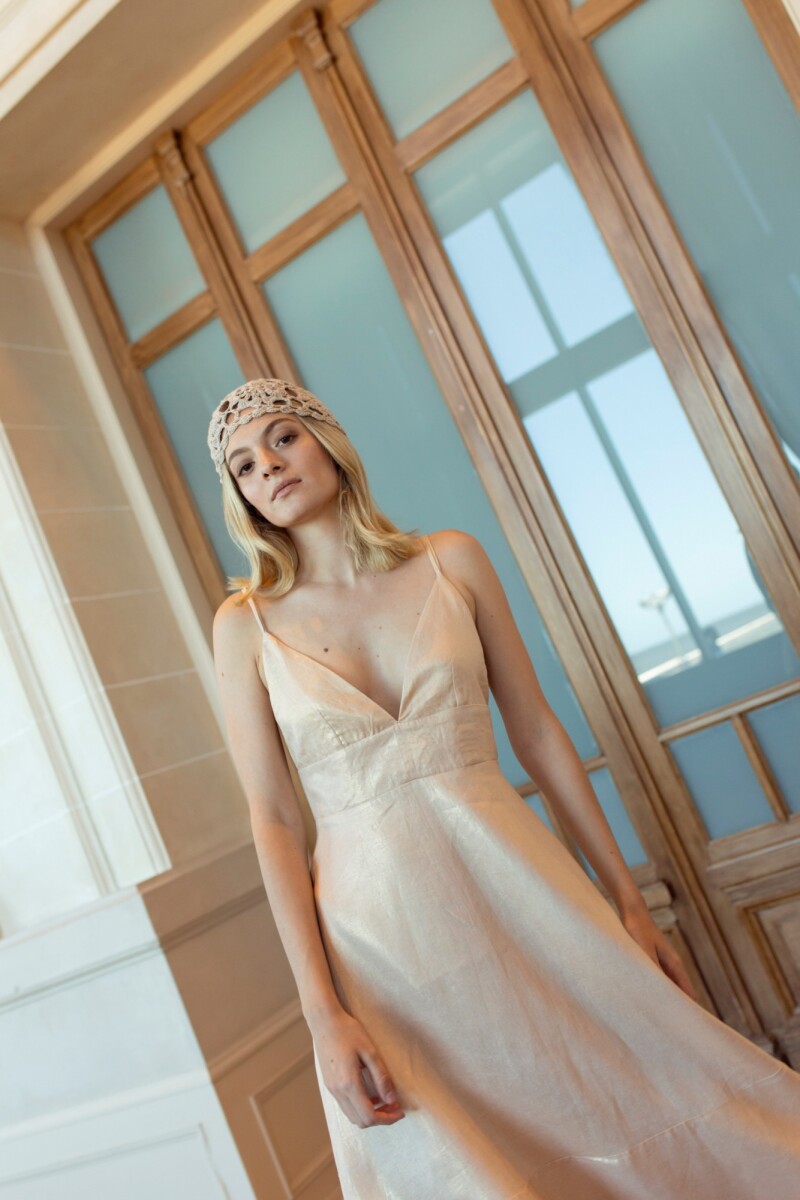 VESTIDO ESTERLICIA LUREX Beige