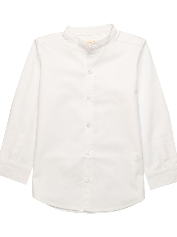 Camisa blanca cuello mao Camisa blanca cuello mao