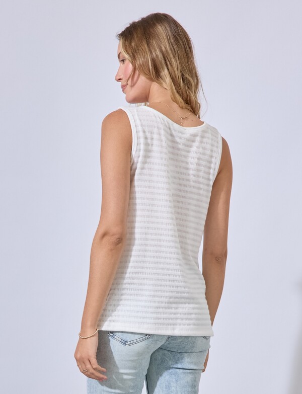 Musculosa Botones CRUDO