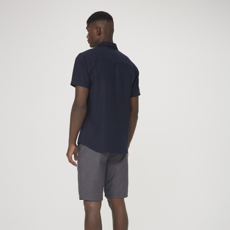 CAMISA MASC AZUL ESCURO