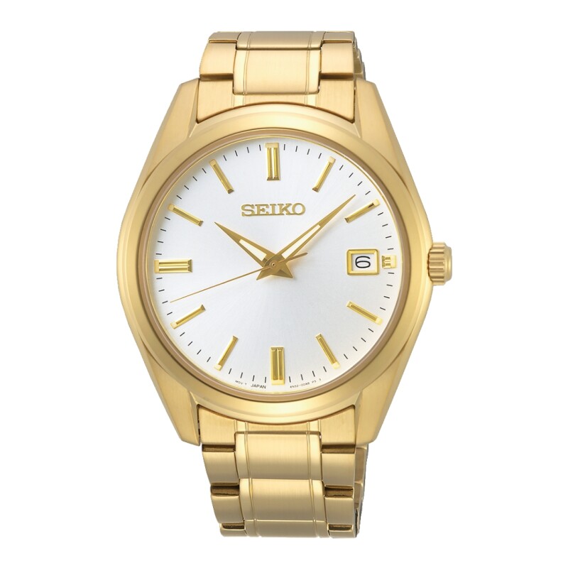 Reloj Seiko SUR314P1 para hombre con correa de acero dorada Dorado