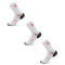 Medias Unisex Wilson x3 Largas Blanco - Negro