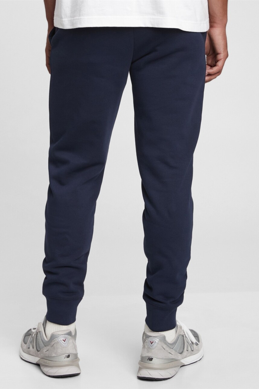 Pantalon Deportivo Con Felpa Logo Gap Hombre Tapestry Navy