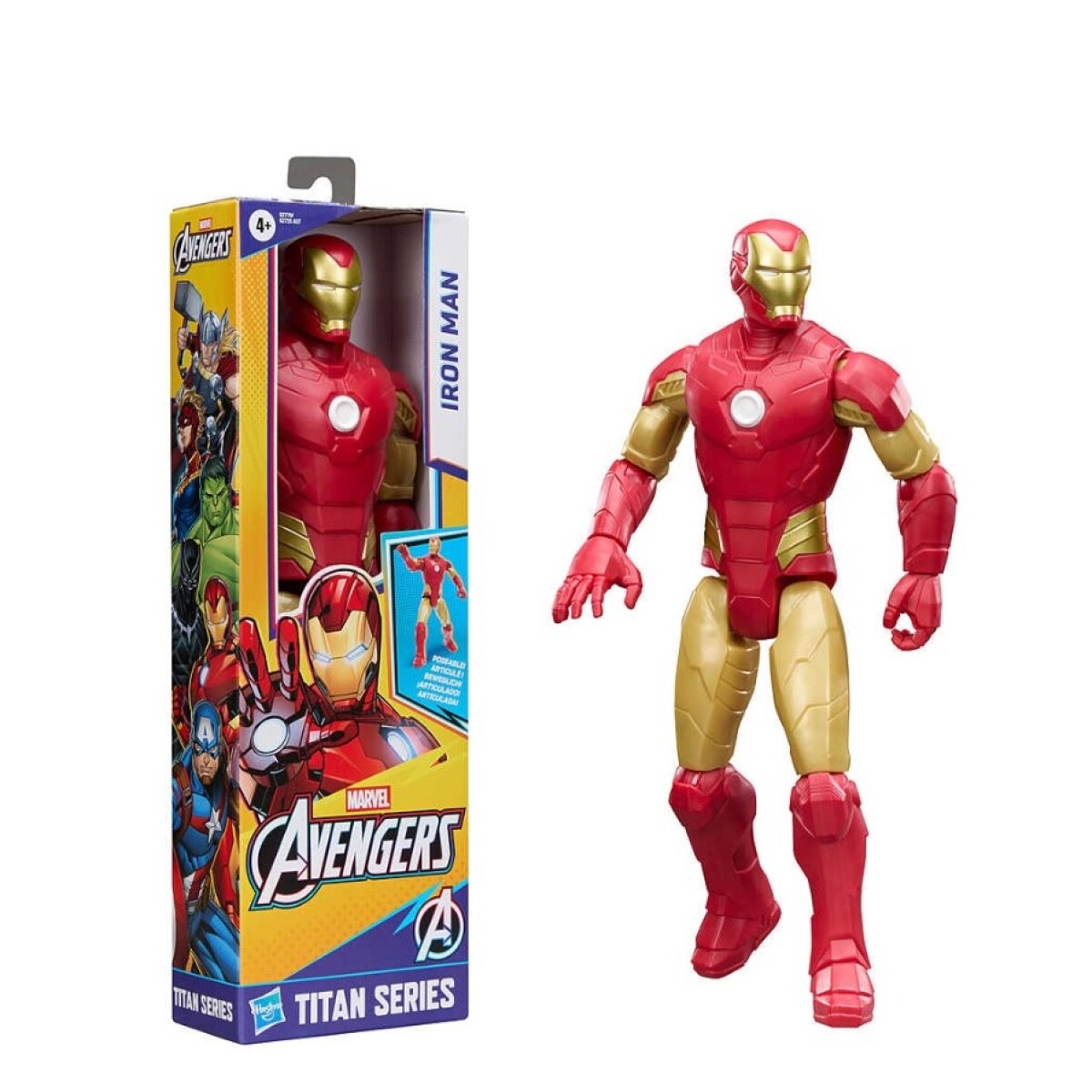 Avengers Figura 30 cm Iron Man. 9 puntos de articulacion 