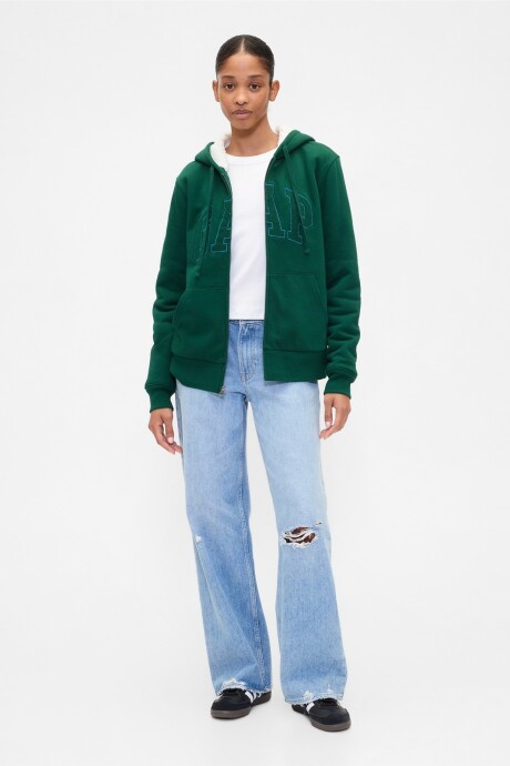 Canguro Con Corderito Logo Gap Mujer Evergreen Glamour