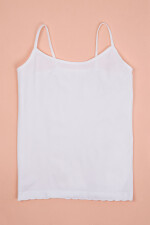 Camiseta bretel fino teens Blanco