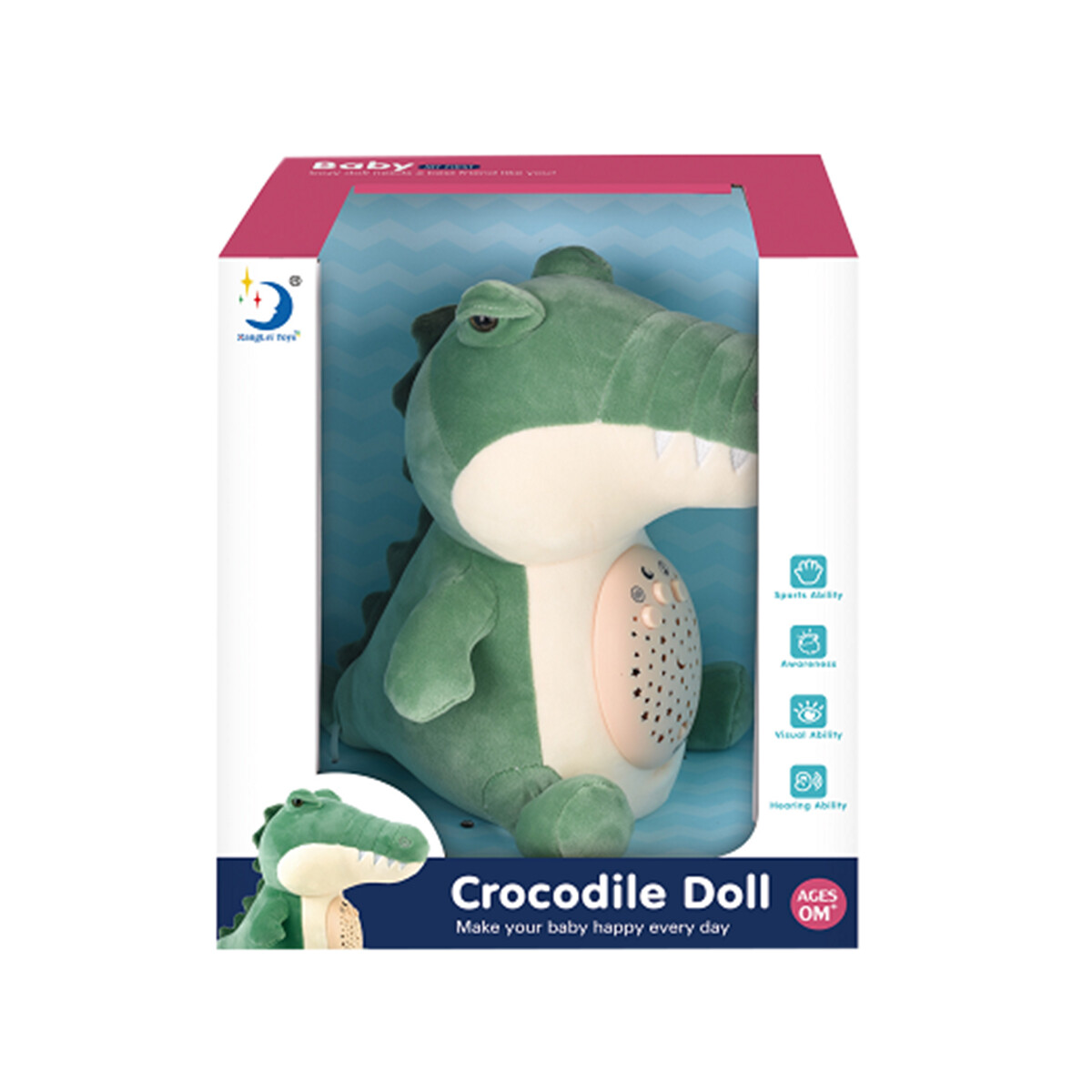 Veladora Cocodrilo con Música Colore Surtidos 27 cm 