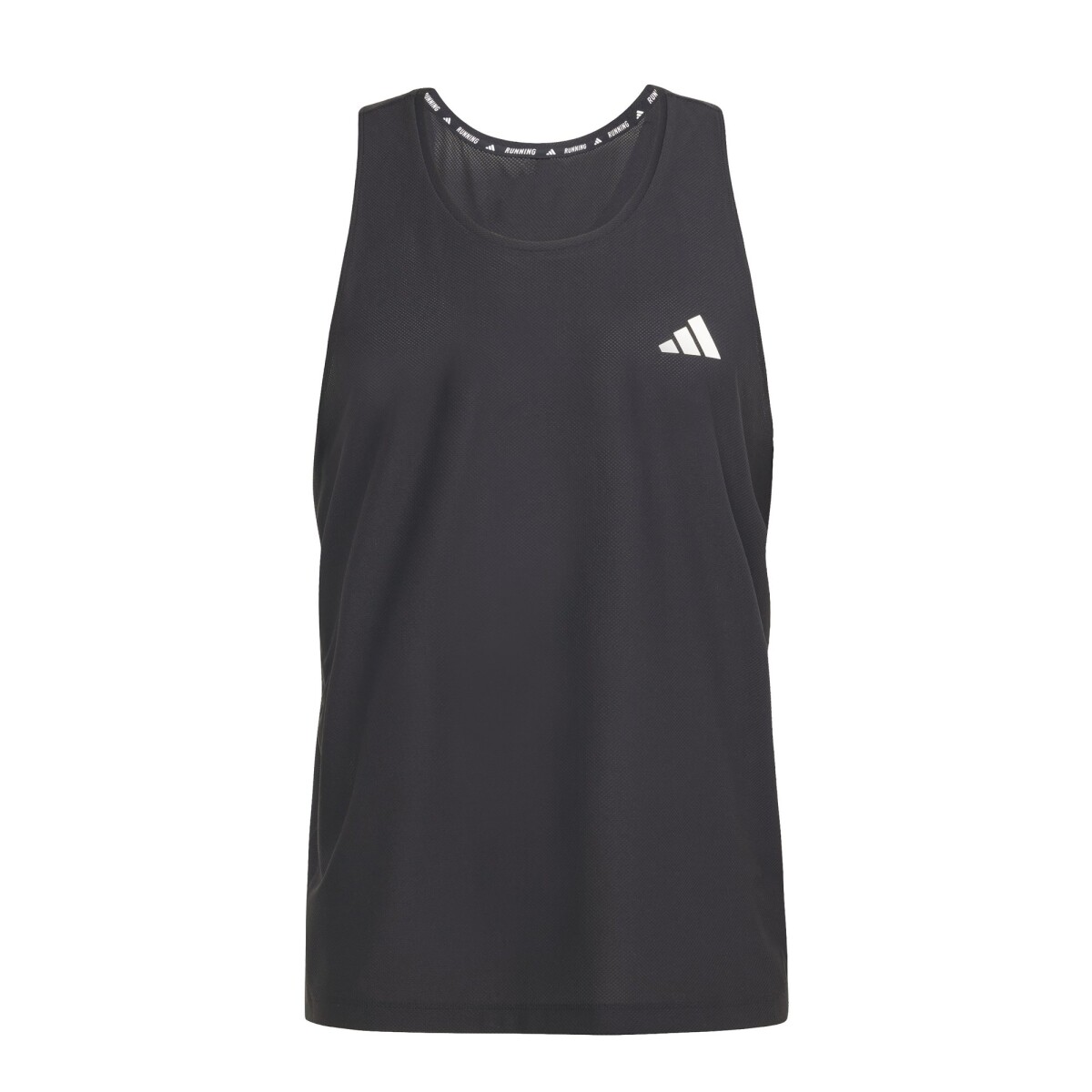 Musculosa de Hombre Adidas Own the Run - Negro - Blanco 