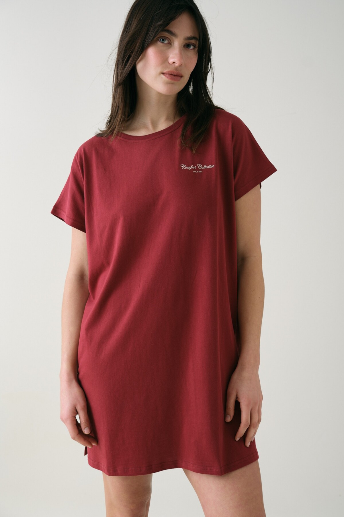 Camisón Freya Burdeos