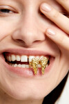 ANILLO EN ALEACIÓN DE METALES BAÑADO EN ORO 18K EN FORMA DE ALAS Anillo