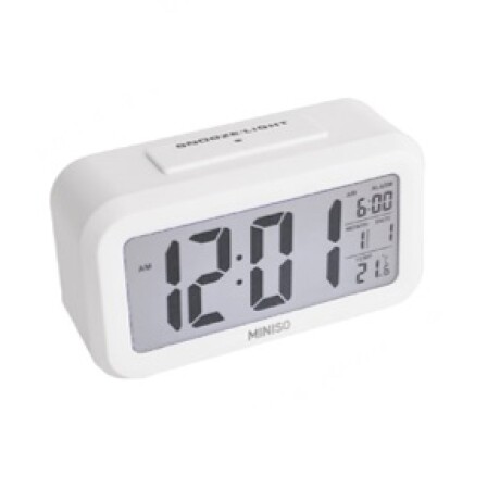 Reloj despertador blanco