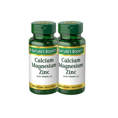 Pack x2 Calcio, Magnesio y Zinc x100 comprimidos Natural Life Pack X2 Calcio Magnesio, Zinc