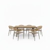 JGO DE MESA BEIGE P/JARDIN 7PZAS Unica
