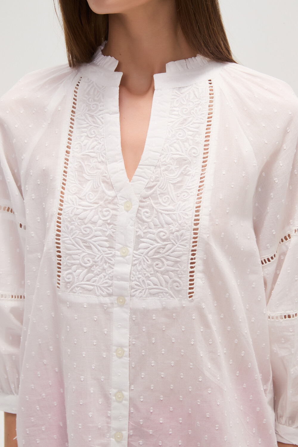 Blusa Shetland Blanco