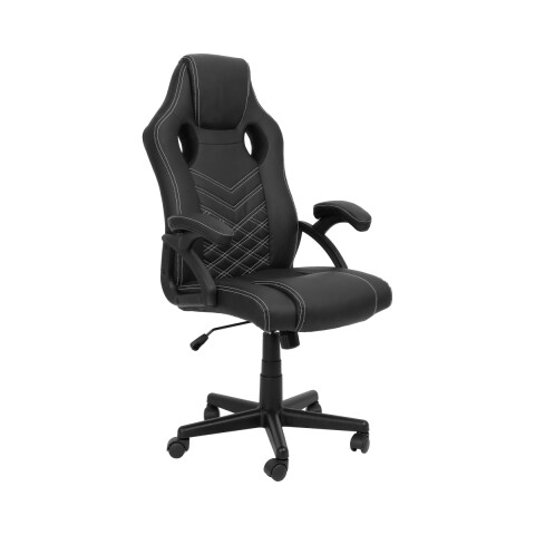 Silla Gamer Ergonómica Sillón Gaming Silla de Escritorio Tapizado Cuero ecologico Color Negro IMBACK Silla Gamer Ergonómica Sillón Gaming Silla de Escritorio Tapizado Cuero ecologico Color Negro IMBACK
