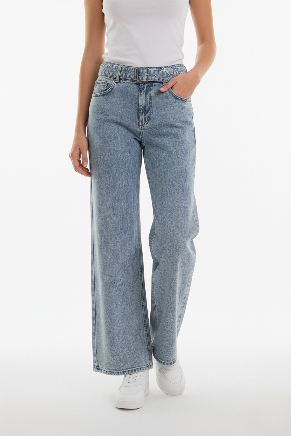 Pantalon Vetra Celeste Grisaceo