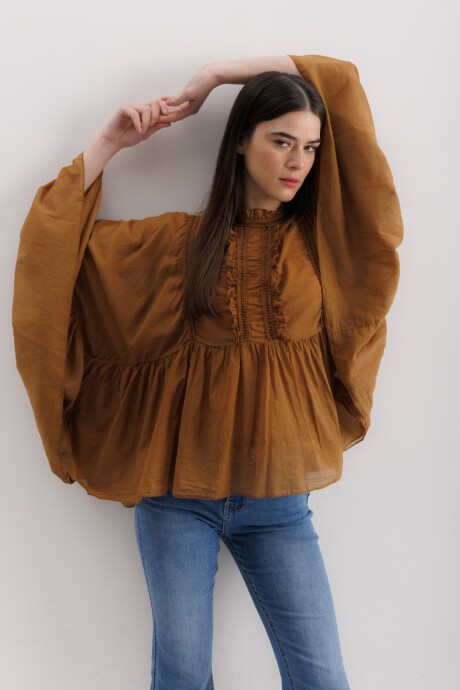 Camisa Lyra Camel