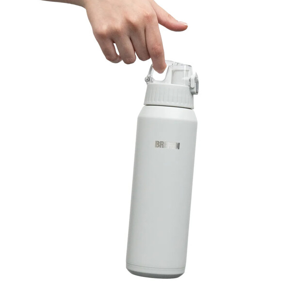 Botella Termica Deportiva 600 Ml Acero Inoxidable GRIS
