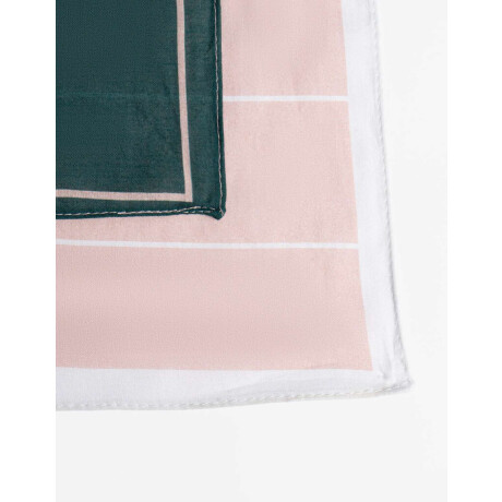 Pañuelos Raso Algodón Geometrico Combinacion Multicolor