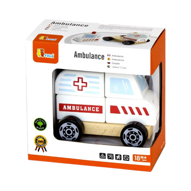 Ambulancia de Madera Apilable Viga Ambulancia de Madera Apilable Viga