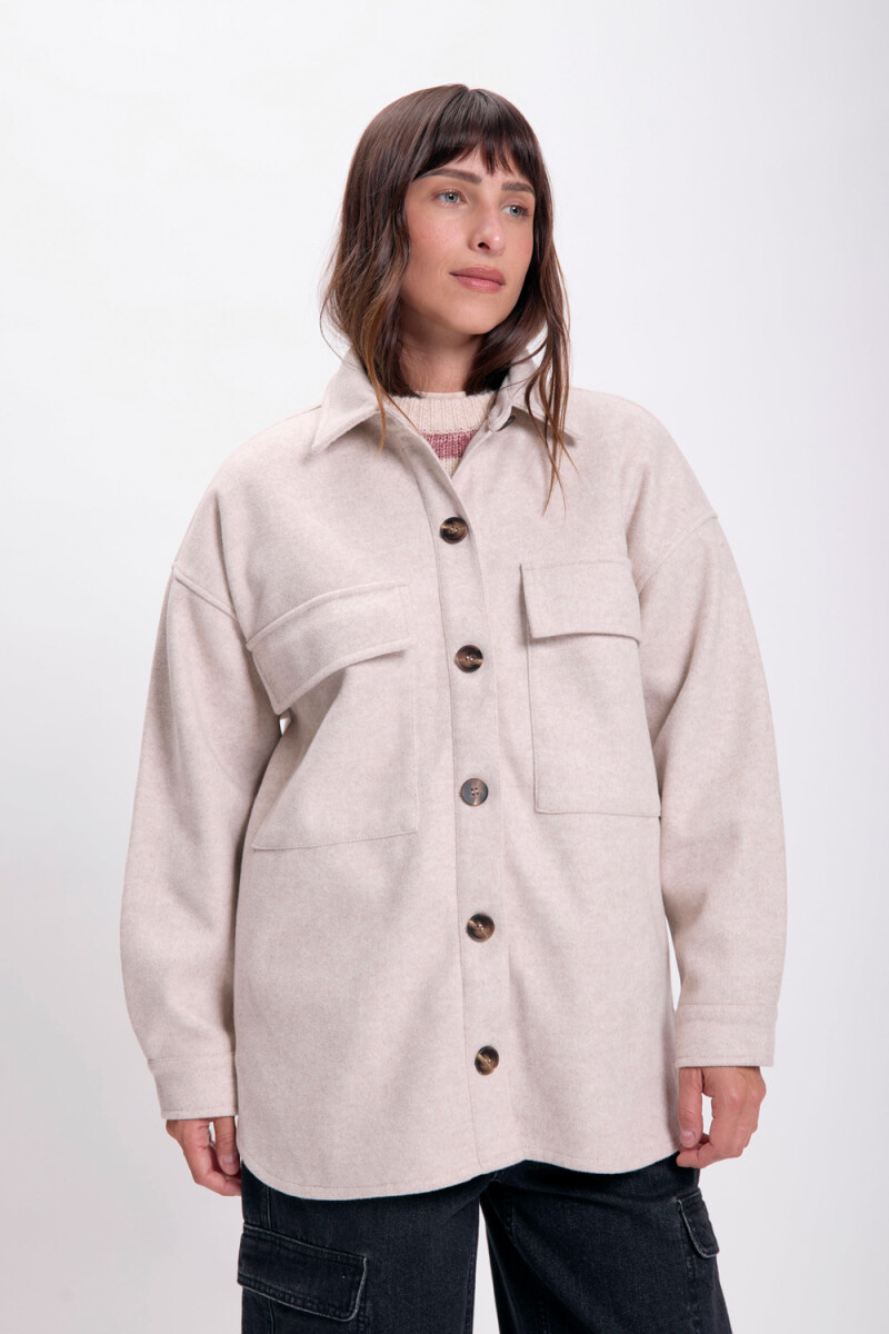 Sobrecamisa paño Beige