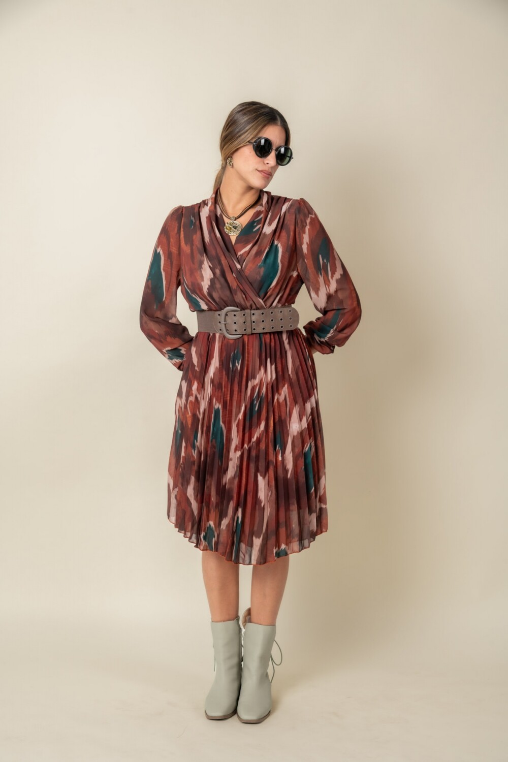 VESTIDO ROBLE REAL Terracota