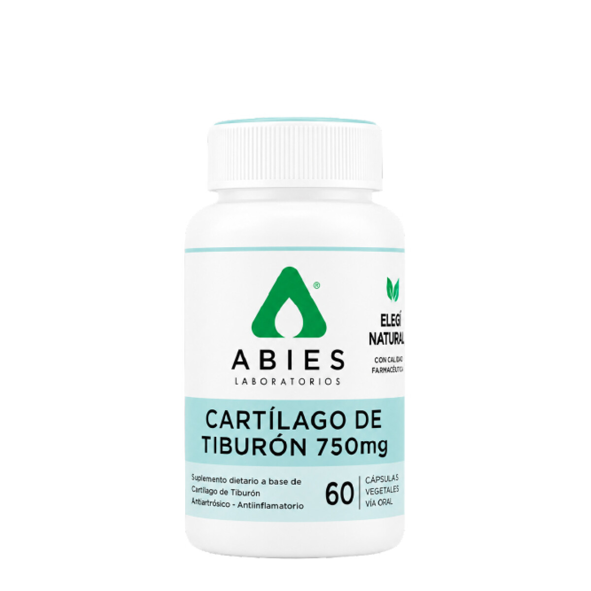 Cartílago de Tibrón 750g 60 cap ABIES 