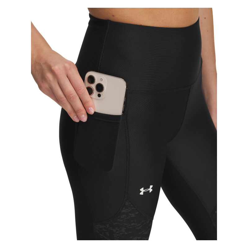 Calza Training Under Armour de Mujer - 1386407-002 Negro-blanco