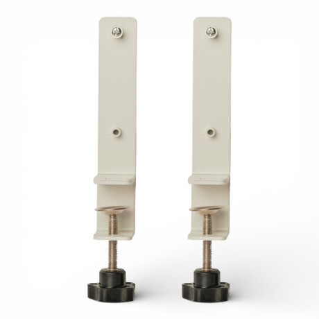 Soporte de escritorio para panel perforado pegboard metálico Blanco