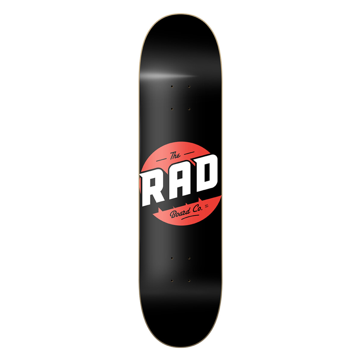 Deck Skate Rad 8.25" - Modelo Solid - Black / Red (solo tabla) 