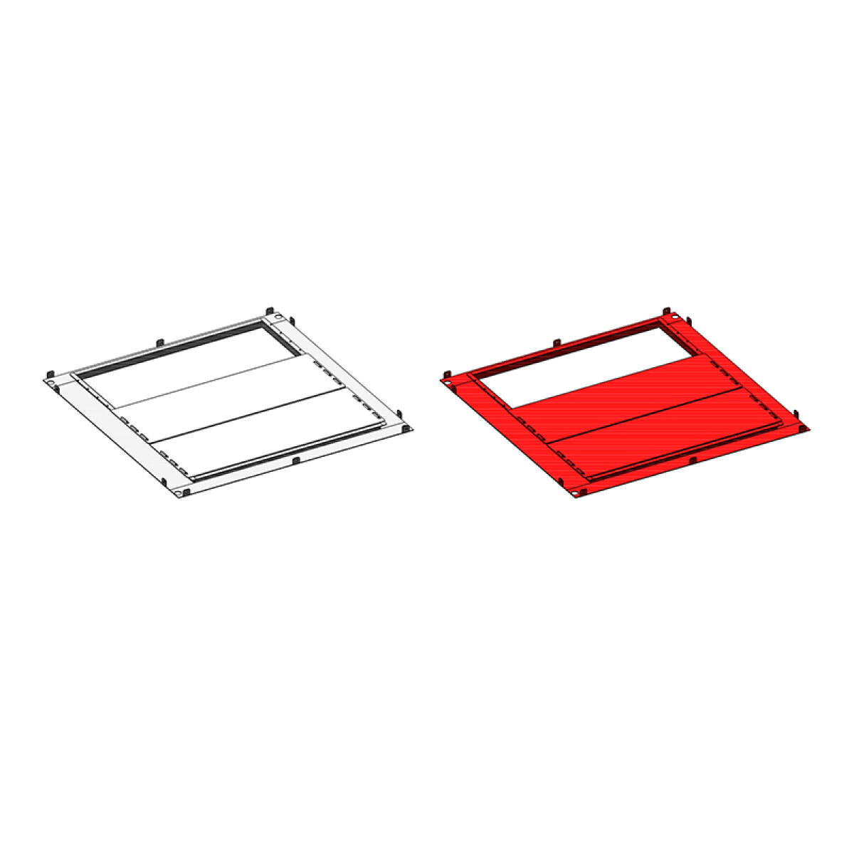 Kit piso tablero eléctrico 800x800mm - TKP0044 