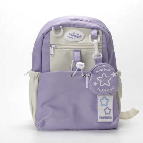 MOCHILA DULCE PARA ESTUDIANTES (VIOLETA / TALLE S) MOCHILA DULCE PARA ESTUDIANTES (VIOLETA / TALLE S)