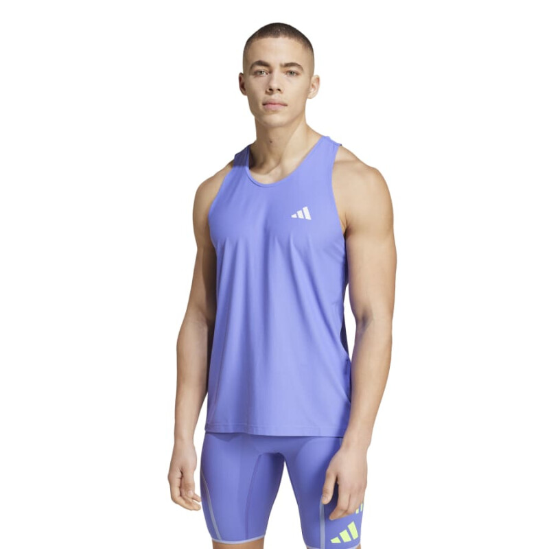 Musculosa Adidas Own The Run de Hombre - IV5439 Azul Claro