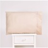 Funda para almohada 50x70 Lisa 400 Hilos Beige