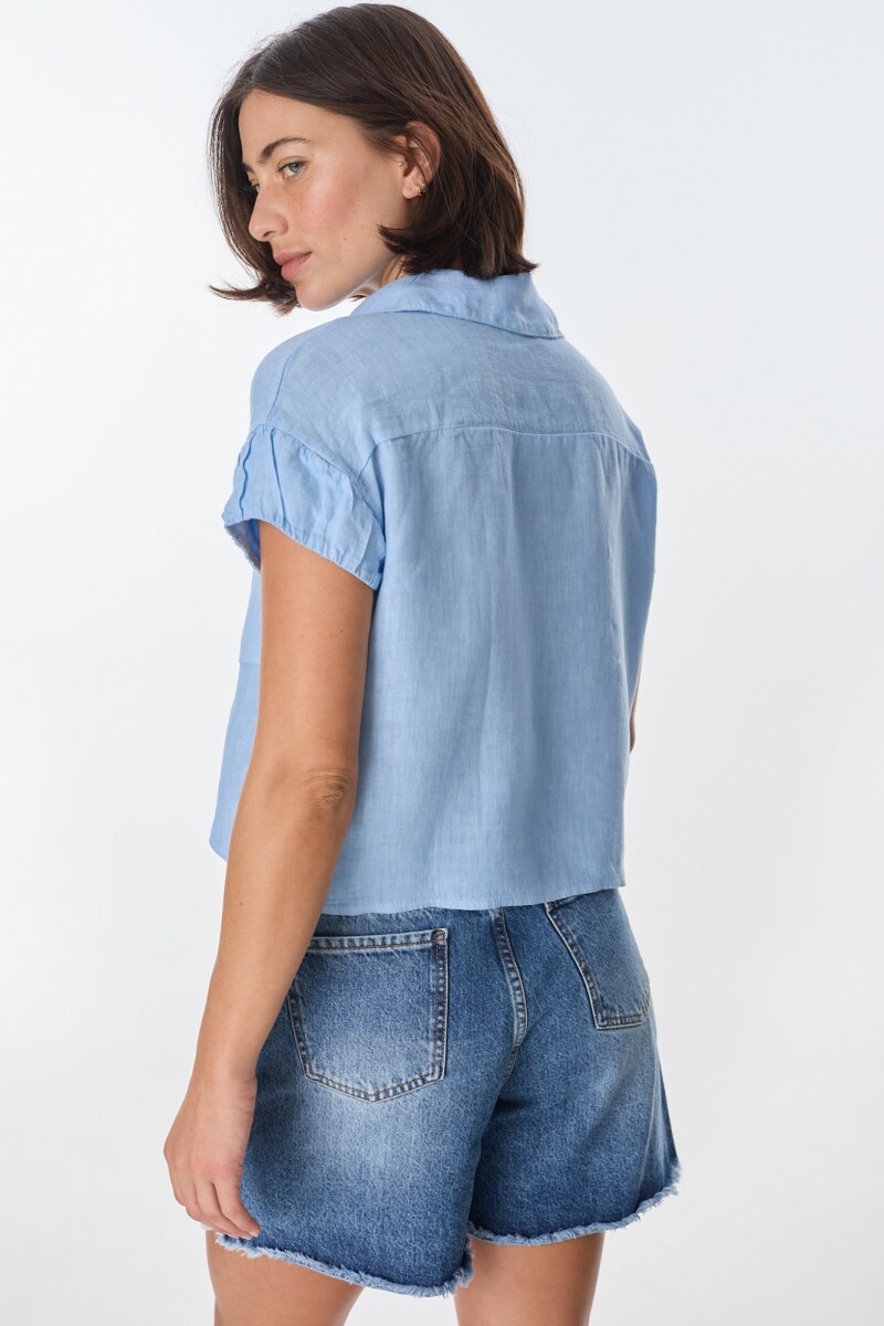 Camisa Azahar Celeste