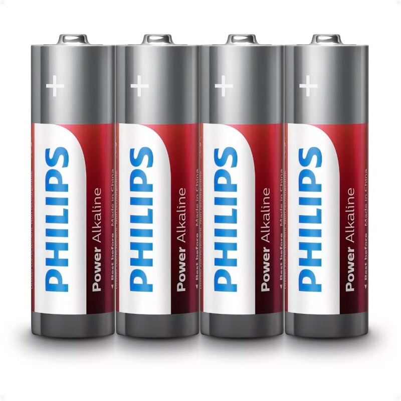 Pilas Alcalinas AAA Philips Blíster Pack de 4 Unidades Pilas Alcalinas AAA Philips Blíster Pack de 4 Unidades