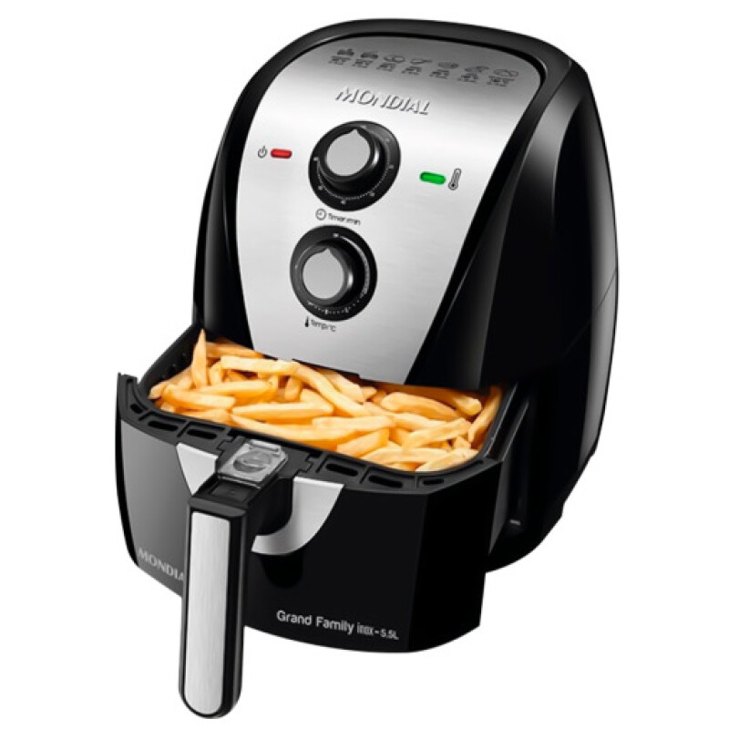 Freidora sin aceite 5,5L Gran Family Mondial Mod. AF-55I Freidora sin aceite 5,5L Gran Family Mondial Mod. AF-55I