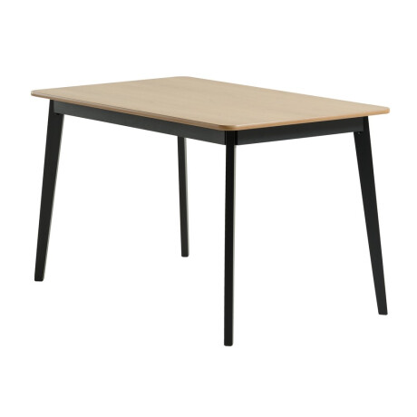 Mesa de comedor JEGIND 80x130 roble/negro Roble/negro