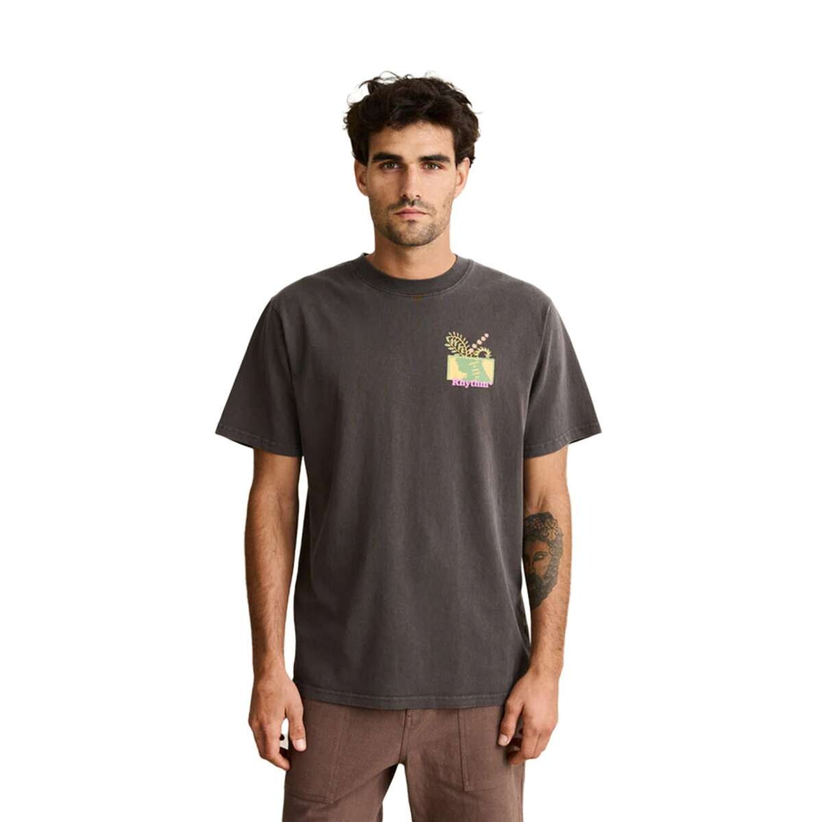 Remera Rhythm Echoes Vintage - Negro 