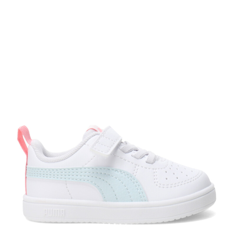Championes de Niños Puma Rickie Blanco - Celeste - Rosado