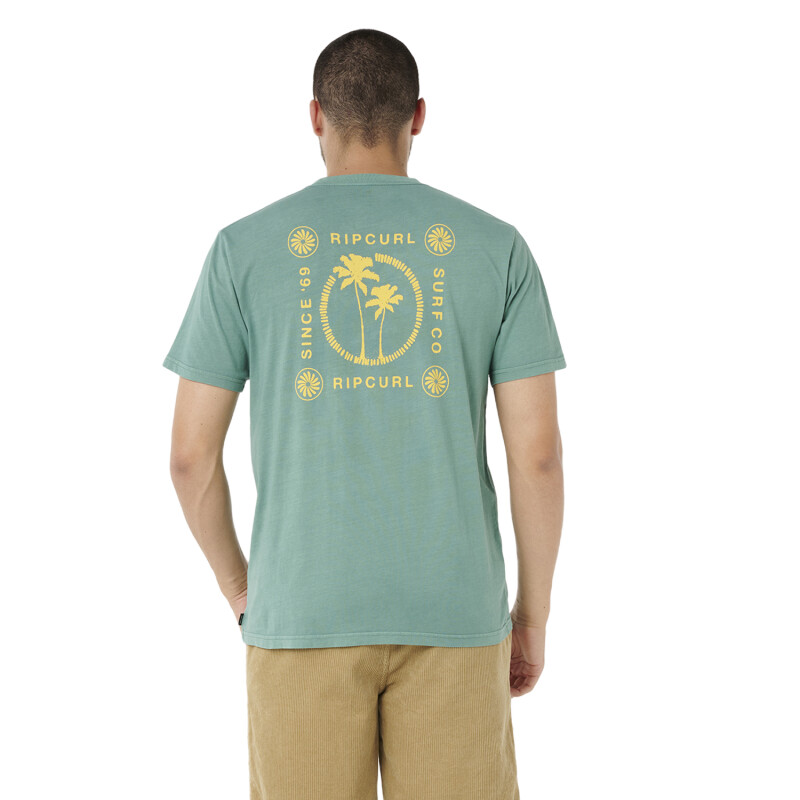Remera Rip Curl Mod Cali Two Palms - Verde Remera Rip Curl Mod Cali Two Palms - Verde