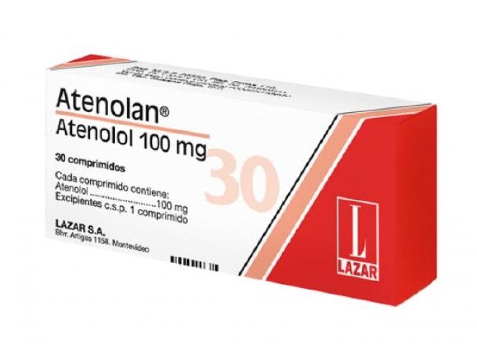 Atenolan 100mg 30 Comprimidos 