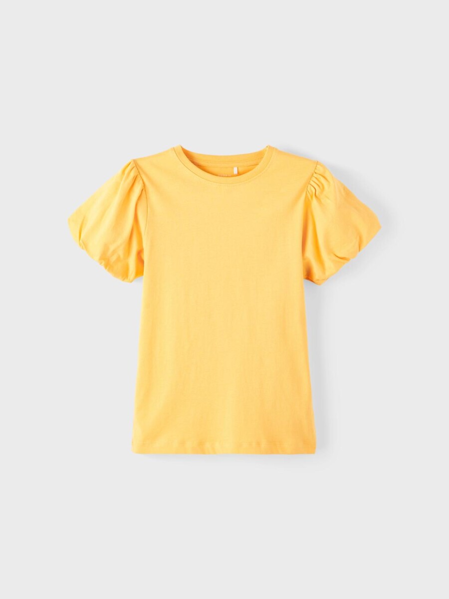 Camiseta Mangas Abullonadas - Golden Apricot 