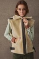 CHALECO EKO Fur Beige