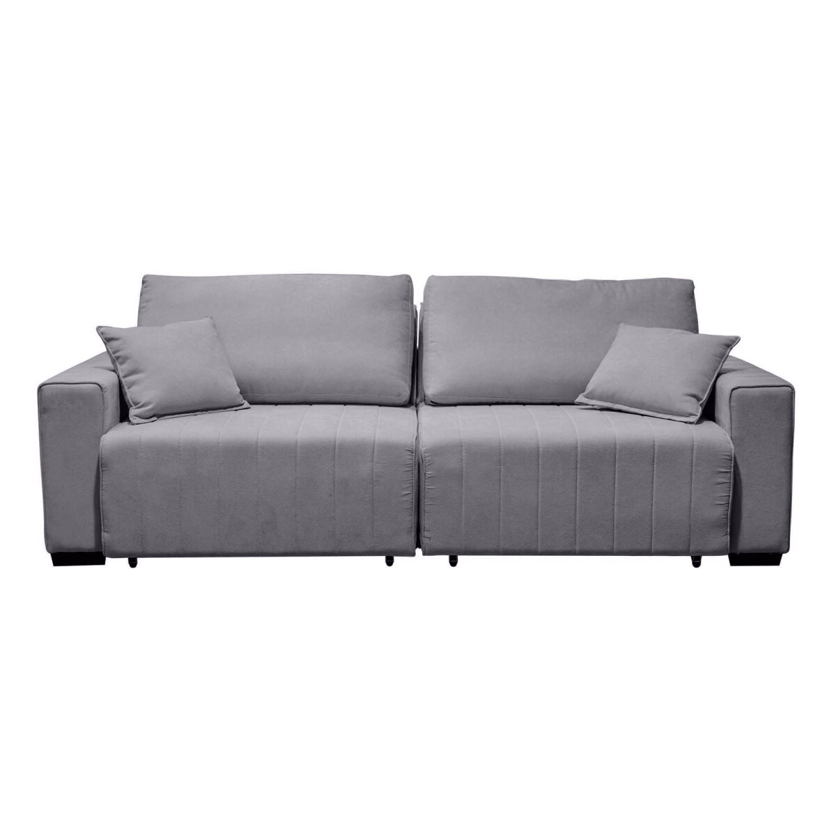 SOFA RETRÁCTIL - 3 CUERPOS TELA GRIS CONNECTICUT 
